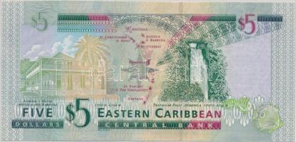 Kelet-Karibi Államok 2003. 5$ T:I
Eastern Caribbean States 2003. 5 Dollars C:UNC