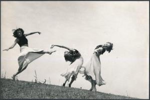 Kathó István: Tánc a réten, hátoldalon feliratozva, 23x15 cm