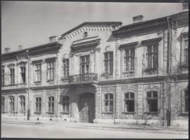 1962 Győr, Fürst Sándor utca 9., (OMF fényképtár), hátoldalon feliratozva, 24x17 cm