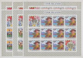 Cserkészet kisív sor, Scout minisheet set