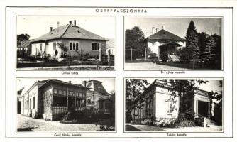 Ostffyasszonyfa, Orvos lakás, Gróf Nitzky és Takáts kastély, Dr. Ajkay nyaraló