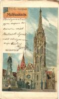 1899 Budapest I. Mátyás templom litho s: Rosenberger (EB)