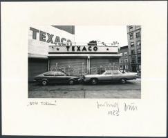 1983 Jankovszky György(1946-): New York, feliratozva, kartonra kasírozva, pecséttel jelzett, 15x10 cm