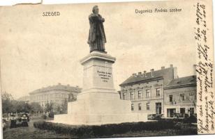 Szeged, Dugonics András szobor, Kávéház (EK)