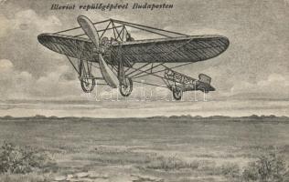 Blériot with his plane in Budapest (Rb)