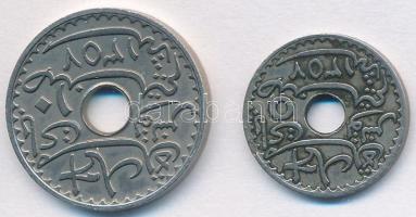 Tunézia 1938. 5c NiBr + 10c NiBr T:2,2-
Tunisia 1938. 5 Centimes NiBr + 10 Centimes NiBr C:XF,VF
