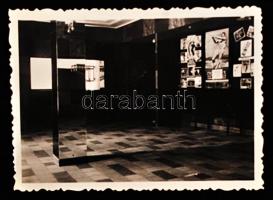 Régi mozibelső üvegnegatívval, 9x6 cm