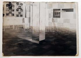 Régi mozibelső üvegnegatívval, 9x6 cm