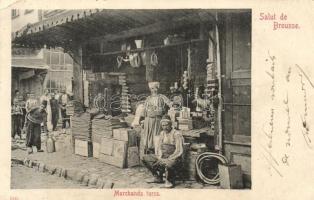 Bursa, Brousse; Marchands turcs / Turkish merchants (EK)