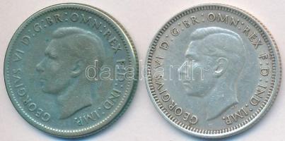 Ausztrália 1941-1946. 1Sh Ag "VI. György" (2x) T:2,2-
Australia 1941-1946. 1 Shilling Ag &...