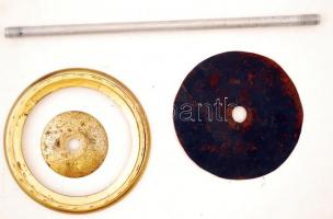 Wächtersbach szecessziós porcelán asztali lámpa test és a hiányos réz, fém  kiegészítők, restaurált,...