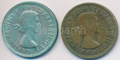 Ausztrália 1958-1961. 1Sh Ag (2x) "II. Erzsébet" T:2-
Australia 1958-1961. 1 Shilling Ag (...