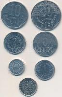 Costa Rica 1983-1989. 25c-20C (7xklf) fémpénz T:vegyes Costa Rica 1983-1989. 25 Centimos - 20 Colones (7xdiff) metal coins C:mixed