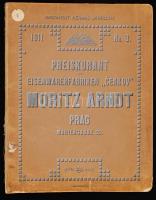 1911 Prága, Moritz Ardnt vaásrugyárának árjegyzéke ábrákkal illusztrálva, 63p / 1911 Prag, Preiskurant der Eisenwarenfabriken Moritz Arndt, 63p