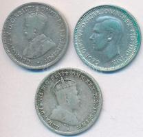 Ausztrália 1910-1948. 3P Ag (3x) "V. György" + "VI. György" T:2,2-
Australia 191...