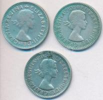 Ausztrália 1953-1956. 3P Ag "II. Erzsébet" (3x) T:2,2-
Australia 1953-1956. 3 Pence Ag &qu...