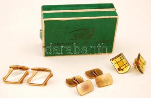 3 pár régi mandzsetta-gomb