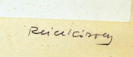 Reich Károly (1922-1988): Akt. Szitanyomat, papír, jelzett, üvegezett keretben, 49×32 cm