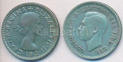 Ausztrália 1951-1953. 6P Ag (2x) "VI. György" + "II. Erzsébet" T:2-
Australia 19...