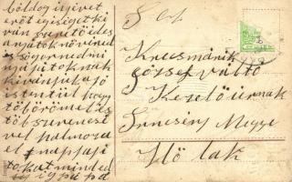 New Year, pig ride, litho