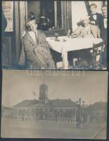 cca 1900 , 2db fotó, Soroksári kirándulás, 9x14, sarkánál sérült. Szabadka, sarkánál sérült, 8,5x13,5cm