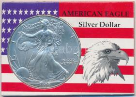Amerikai Egyesült Államok 1999. 1$ Ag "Amerikai Sas" dísztokban T:1 USA 1999. 1 Dollar Ag "American Eagle Bullion Coin" in case C:UNC