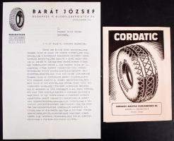 cca 1920-1930 Barát József Pneumatik Szaküzletének promóciós katalógusa