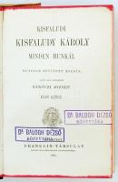 Kisfaludi Kisfaludy Károly minden munkái. I-VI. kötet. Budapest, 1893, Franklin. Kiadói, aranyozott,...