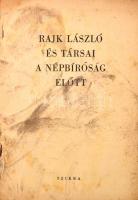 Kék könyv. Rajk László és társai a népbíróság előtt. Szikra. é.n. Viseltes állapotban