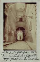 1913 Budapest I. Tabán, Fröhlich Ede kóser mészárszéke photo (EK)