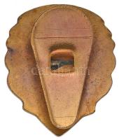 ~1940. "Levente díszjelvény" aranyozott, zománcozott rézötvözet gomblyukjelvény. "SZE...