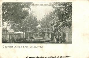 Budapest XVI. Rákosszentmihály, utca, kiadja Kieszer Nándor (b)