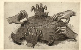 A rablók kezei; kiadja a Szózat Magyarország Területi Épségének Védelmi Ligájának napilapja / The hands of robbers irredenta s: Helbing Aranka