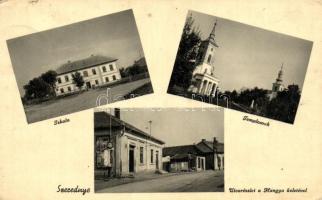 Szerednye, iskola, templom, Hangya / school church, shop (fa)