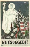 'Ne csüggedj!' kiadja Magyarország Területi Épségének Védelmi Ligája / 'Do not lose heart' irredenta s: Tary