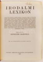 Benedek Marcell (szerk.): Irodalmi lexikon. Budapest, 1927, Győző Andor. Aranyozott kiadói egészvász...