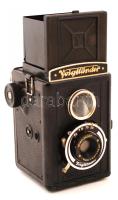 cca 1937 Régi Voigtländer Brilliant fényképezőgép, eredeti tokjában, jó állapotban