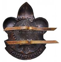 ~1940. "Hungária" Br cserkész sapkajelvény (45,5x35,5mm) T:2 
Hungary ~1940. "Hungári...