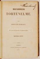 Horváth Mihály: Magyarország történelme. Negyedik kötet. Pesten, 1871, Heckenast Gusztáv. Festett la...