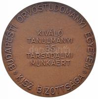 ~1970. "Dr. Jahn Ferenc emlékérem / Budapesti Orvostudományi Egyetem - KISZ Bizottsága - Kiváló...