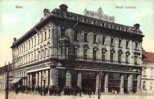 Győr, Royal Szálloda, Nitsmann József kiadása (fa)