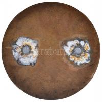 Berán Lajos (1882-1943) 1912. "Zsuzsanna és a vének" Br plakett, hátoldalán forrasztásnyom...