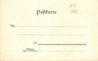 Fleckenstein, Chateau Fort de Fleckenstein; castle ruins, litho