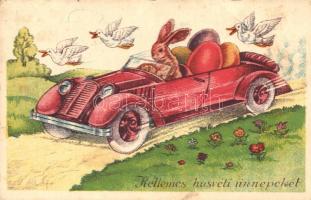 Easter, rabbit, automobile (fa)