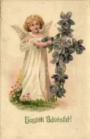 Easter, angel, litho