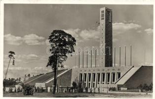 Berlin, National sport field, bell tower, West-entrance
