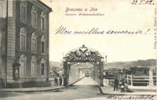 Braunau am Inn, Österreichischer Brückenabschluss; Verlag von J. C. Prechtl / bridge (EK)