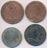 Ausztria 1760. 1/2Kr Cu + 1800A 1/2Kr Cu + 1816A 1/2Kr Cu + 1849A 6Kr Ag T:2-,3,3-
Austria 1760. 1/2...