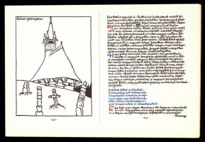 1979 Bp., Kós Károly mappa, 12 db nyomat reprodukció, Corvina Kiadó