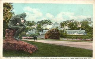 San Francisco, Rodin's statue, "The thinker", Horticultural Building, Golden Gate Park (EK)